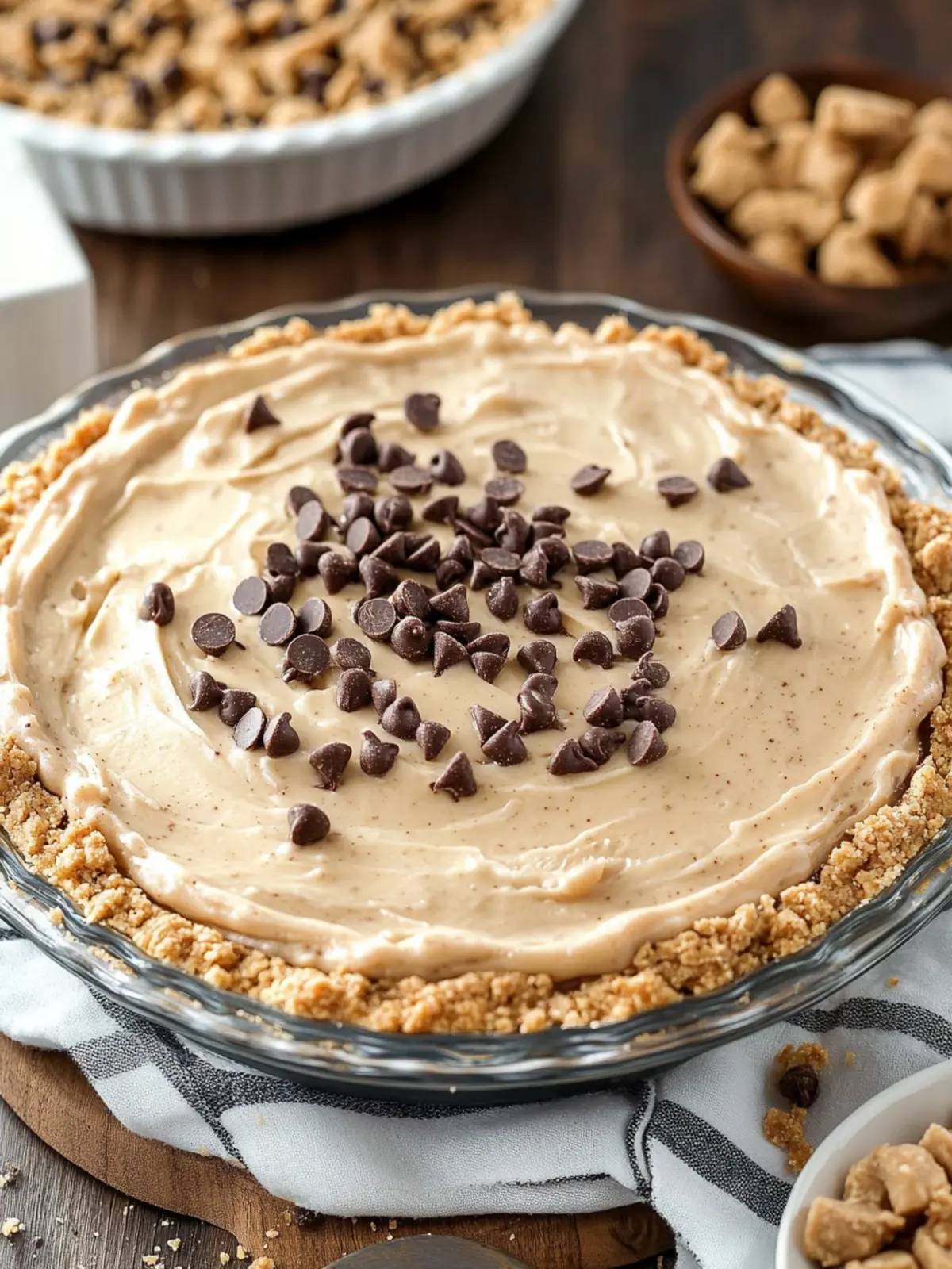 Irresistible Chocolate Chip Peanut Butter Pie That Everyone Loves 3 Chocolate Chip Peanut Butter Pie