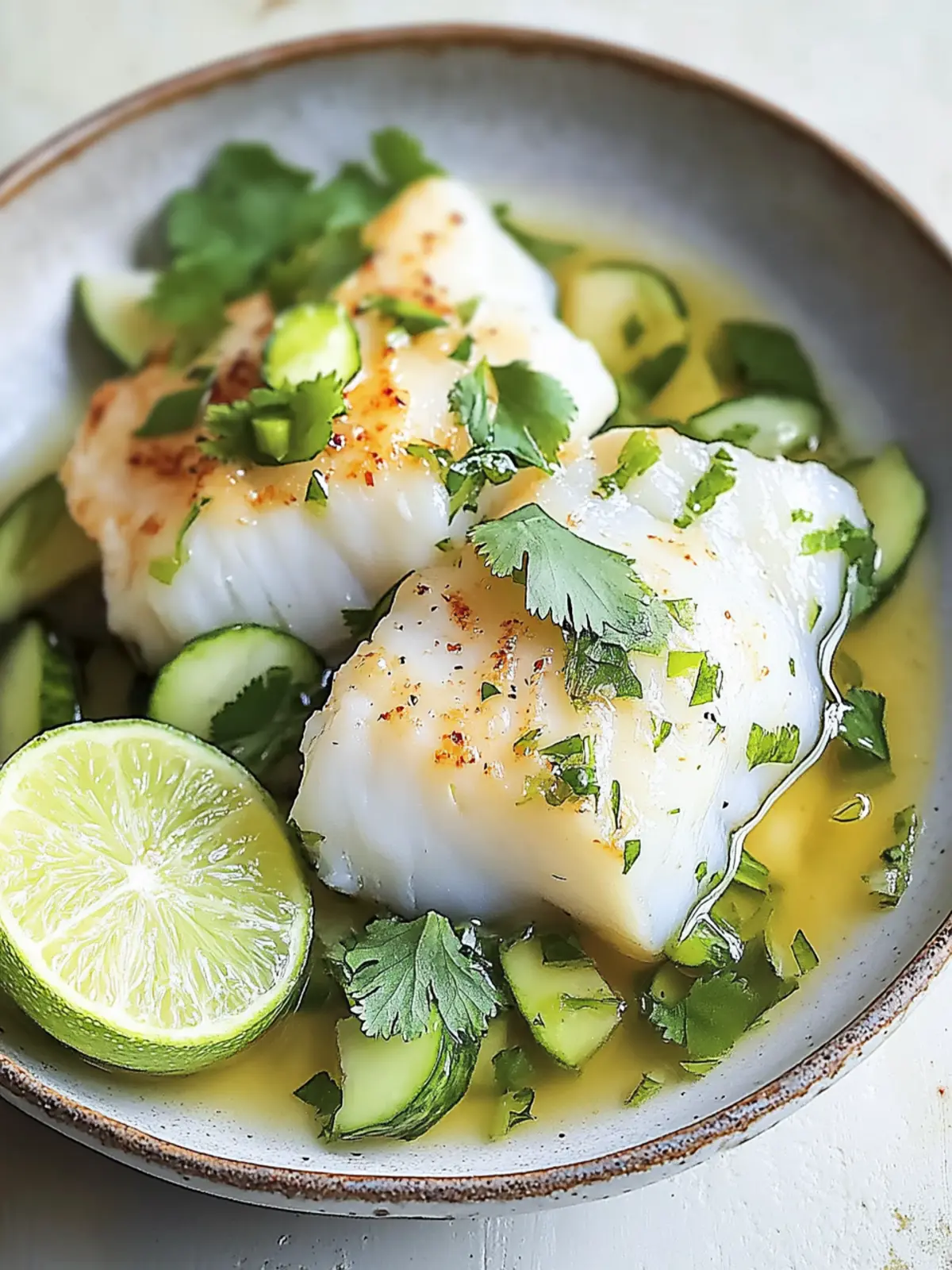 Coconut Poached Cod with Ginger and Lime for a Flavorful Escape 4 Coconut Poached Cod with Ginger and Lime