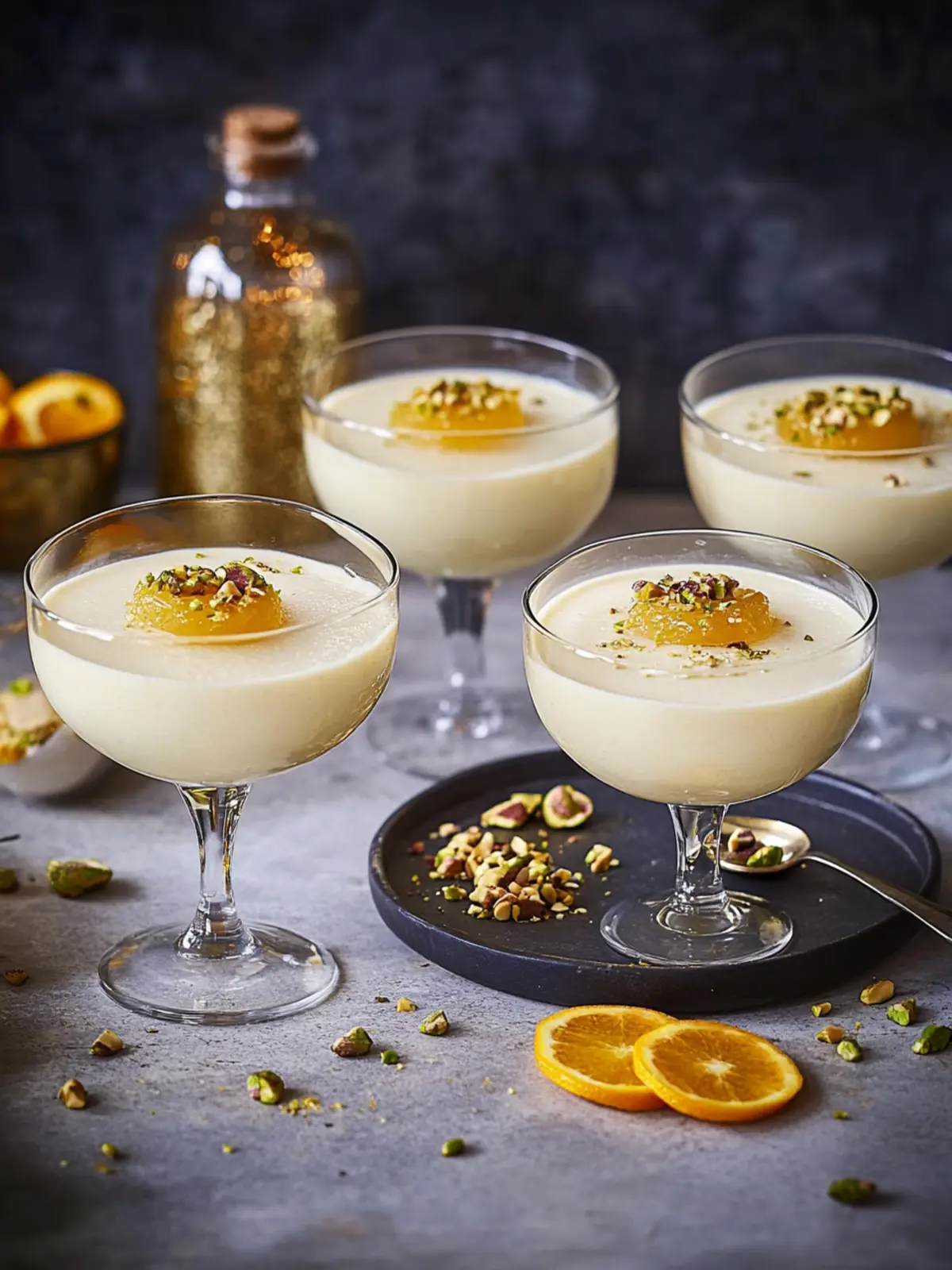 Creamy Honey, Orange and Pistachio Possets You ll Adore 3 Creamy honey, orange and pistachio possets