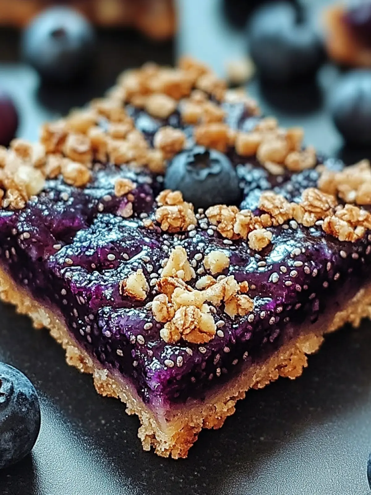 Delicious Blueberry Chia Jam Bars: Healthy, Quick Snack 2 Blueberry Chia Jam Bars