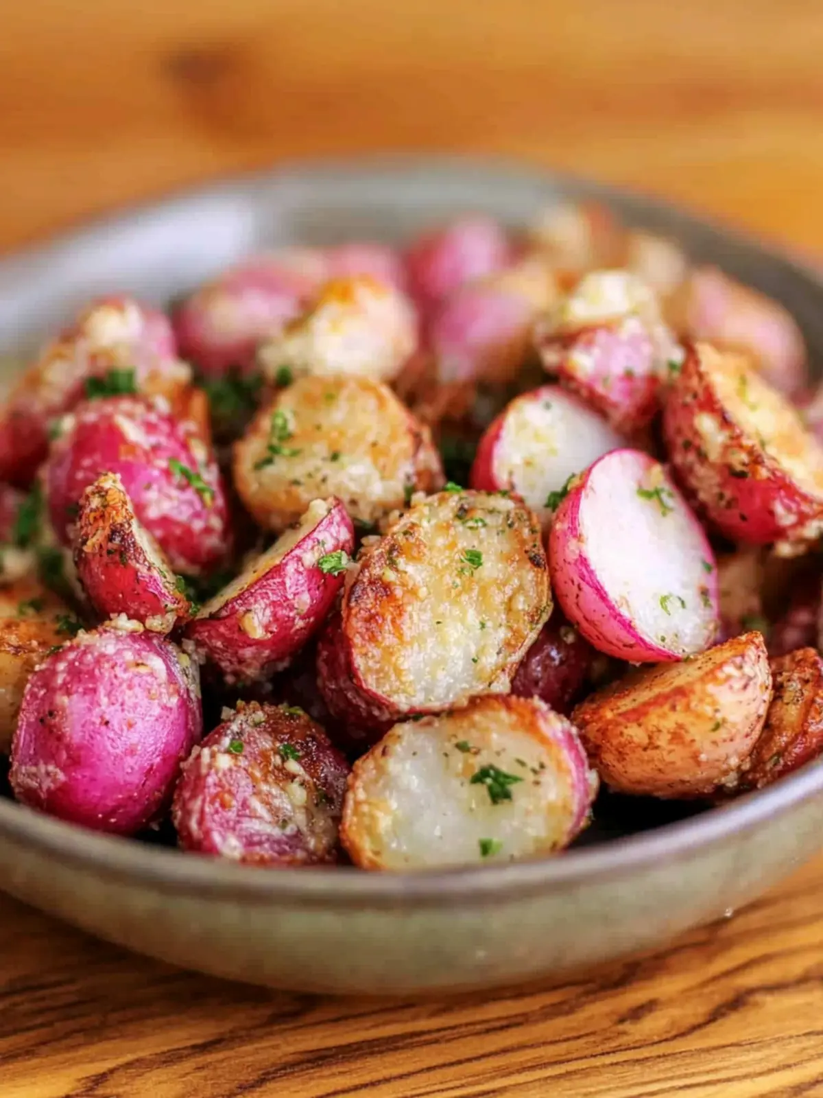 Garlic Parmesan Air Fryer Roasted Radishes: A Savory Delight 2 Garlic Parmesan Air Fryer Roasted Radishes