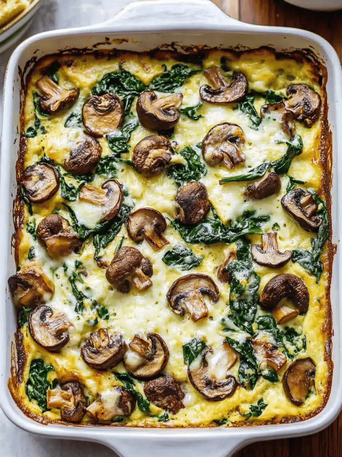 Savory Spinach Mushroom Breakfast Casserole You ll Crave 2 Spinach Mushroom Breakfast Casserole