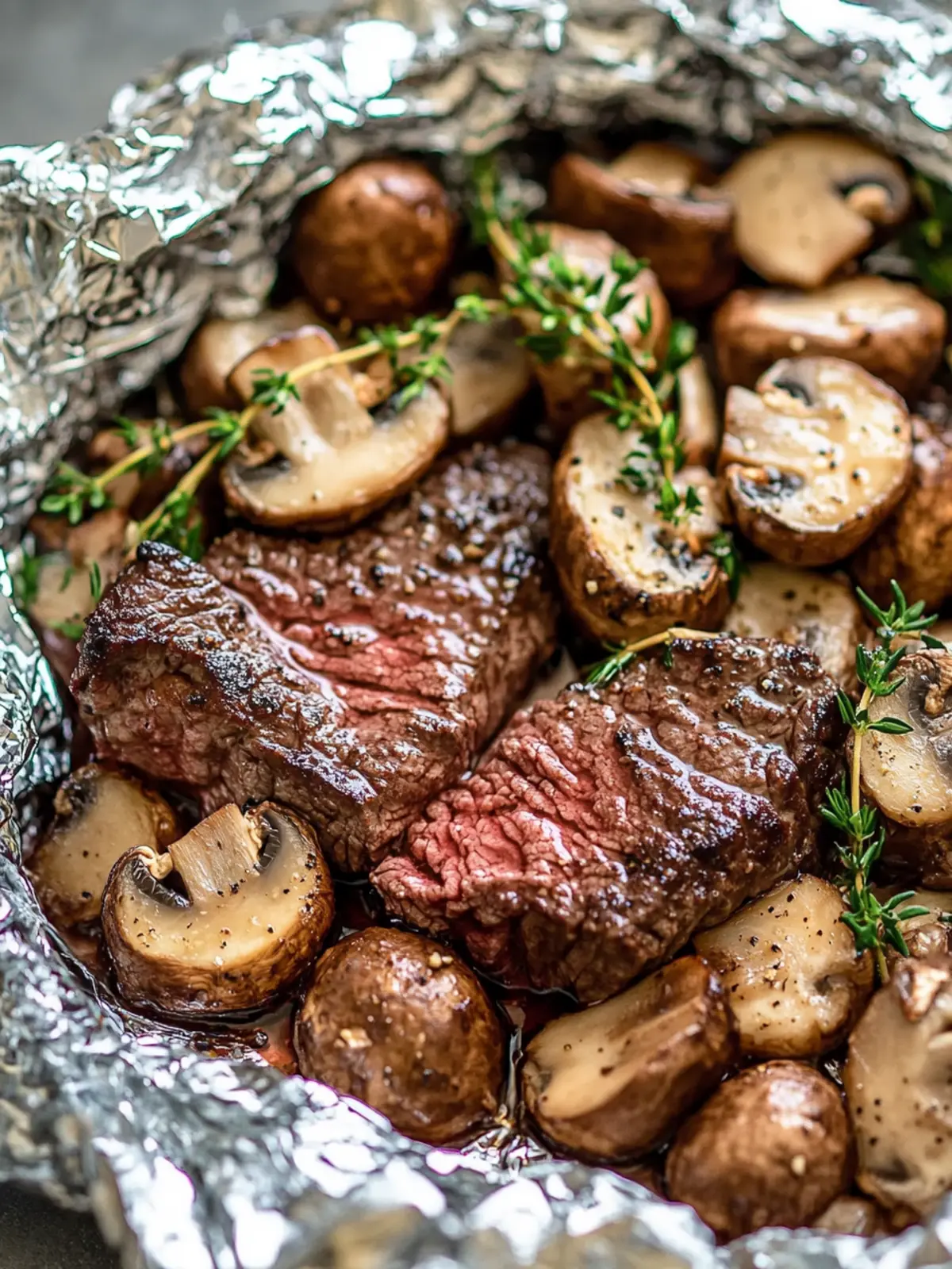 Savor Steak and Mushroom Foil Packs for Ultimate Flavor Fun 3 Steak and Mushroom Foil Packs