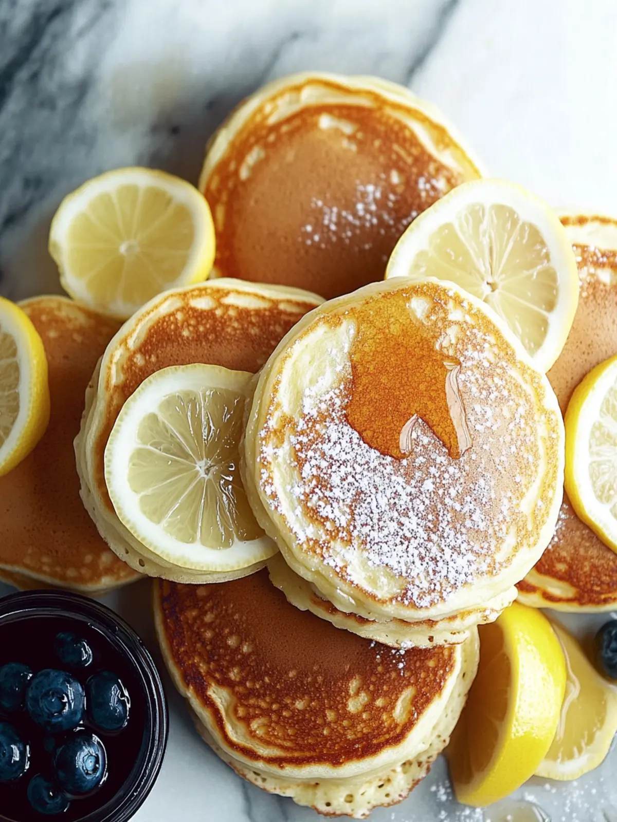 Lemon Ricotta Pancakes with Blueberry Syrup for Ultimate Joy 3 Lemon Ricotta Pancakes with Blueberry Syrup