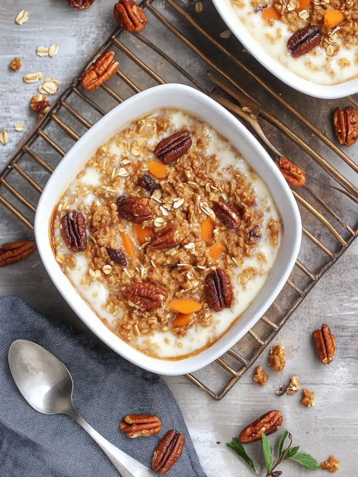 Baked Carrot Cake Protein Oatmeal for a Wholesome Treat 4 Baked Carrot Cake Protein Oatmeal