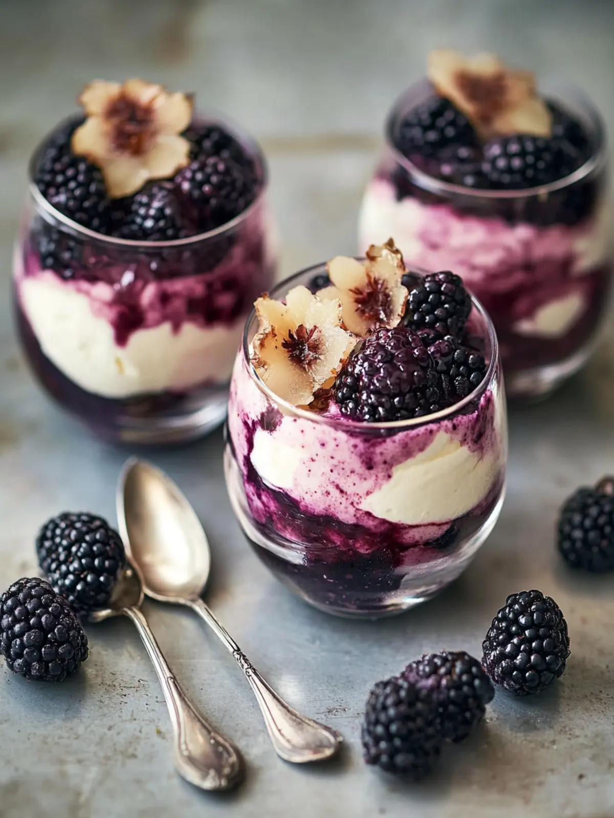 Irresistible Blackberry, Ginger and Mascarpone Trifles Delight 4 Blackberry, ginger and mascarpone trifles