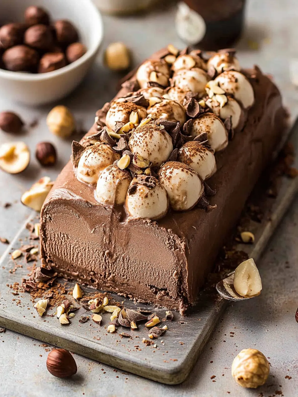 Indulge in Classic Chocolate Hazelnut Semifreddo Bliss 2 Classic Chocolate Hazelnut Semifreddo