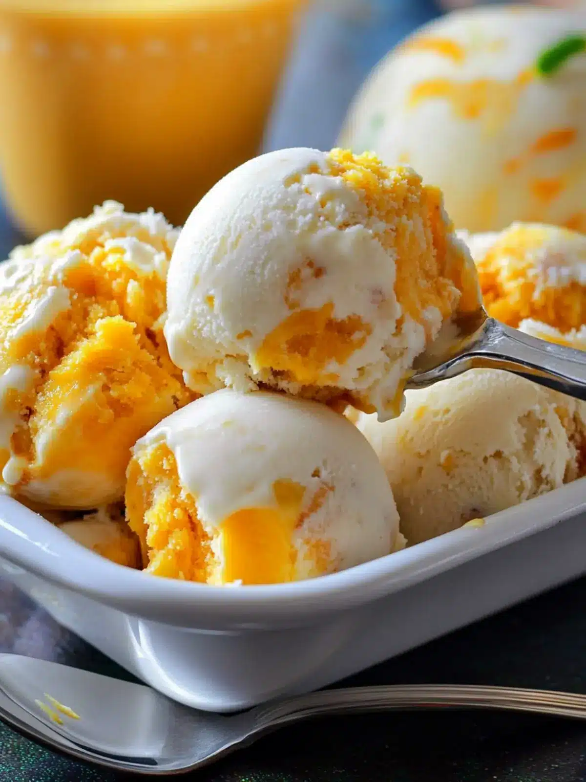 Mango Cheesecake Ice Cream: A Creamy Summer Delight 2 Mango Cheesecake Ice Cream