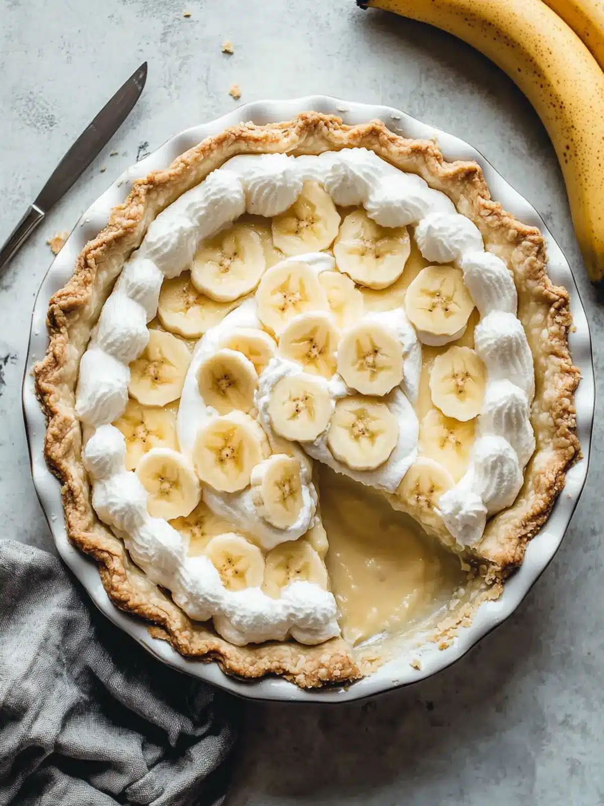Irresistibly Creamy Homemade Banana Cream Pie Delight 2 Homemade Banana Cream Pie