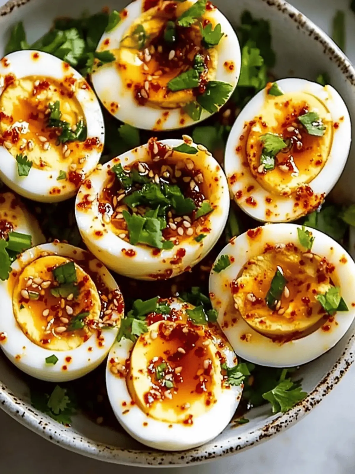 Spicy Chili Garlic Deviled Eggs with a Zingy Twist 2 Spicy Chili Garlic Deviled Eggs