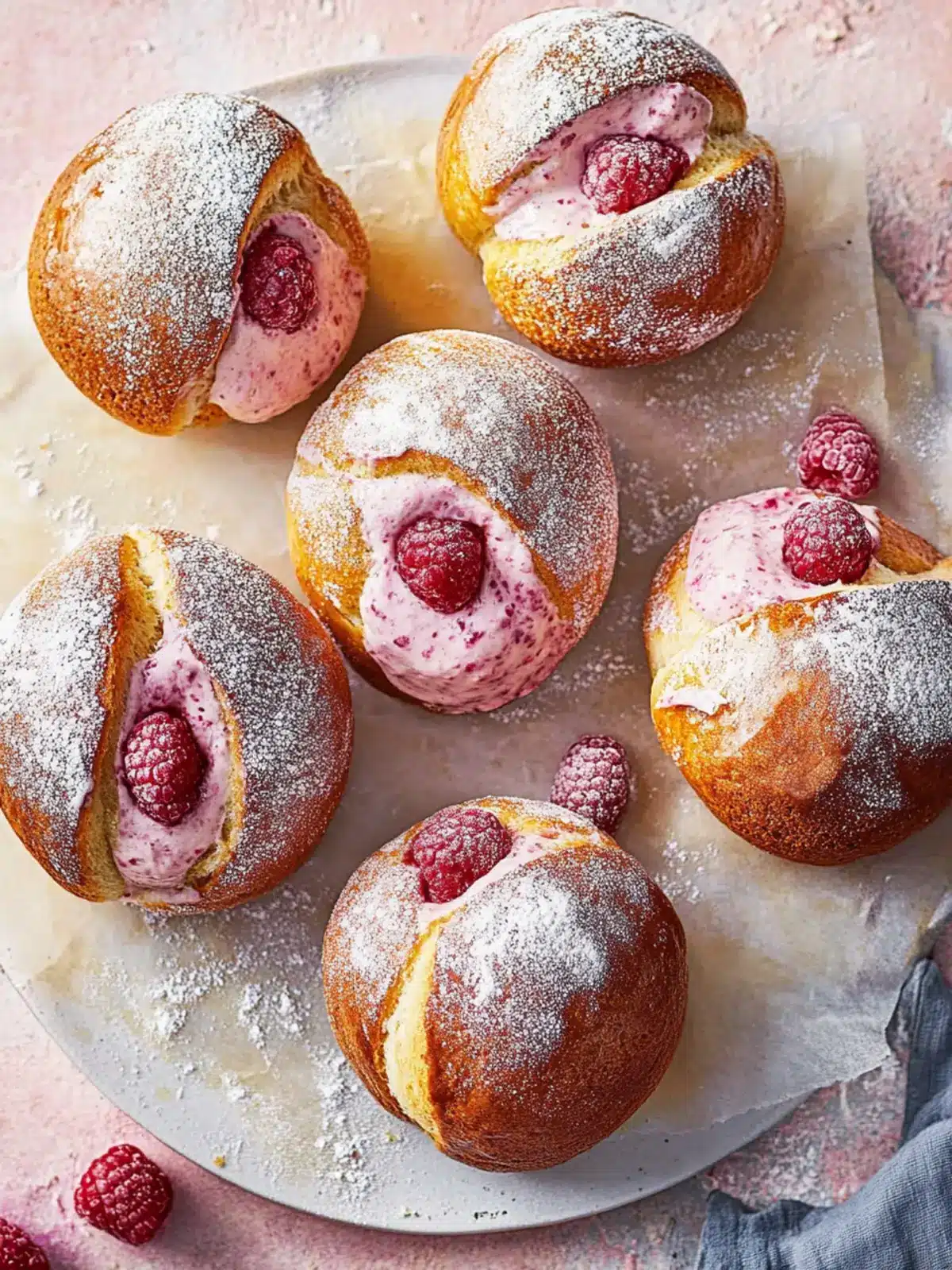Irresistible Raspberry Cream Maritozzi Buns for Easy Indulgence 2 Raspberry cream maritozzi buns