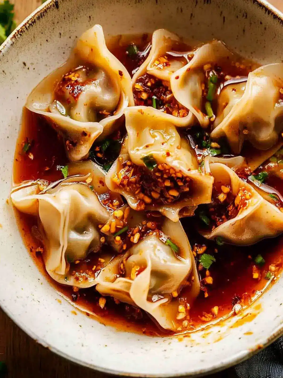 Spicy Wontons in Chilli Sauce: A Flavor Explosion at Home 2 Spicy Wontons in Chilli Sauce