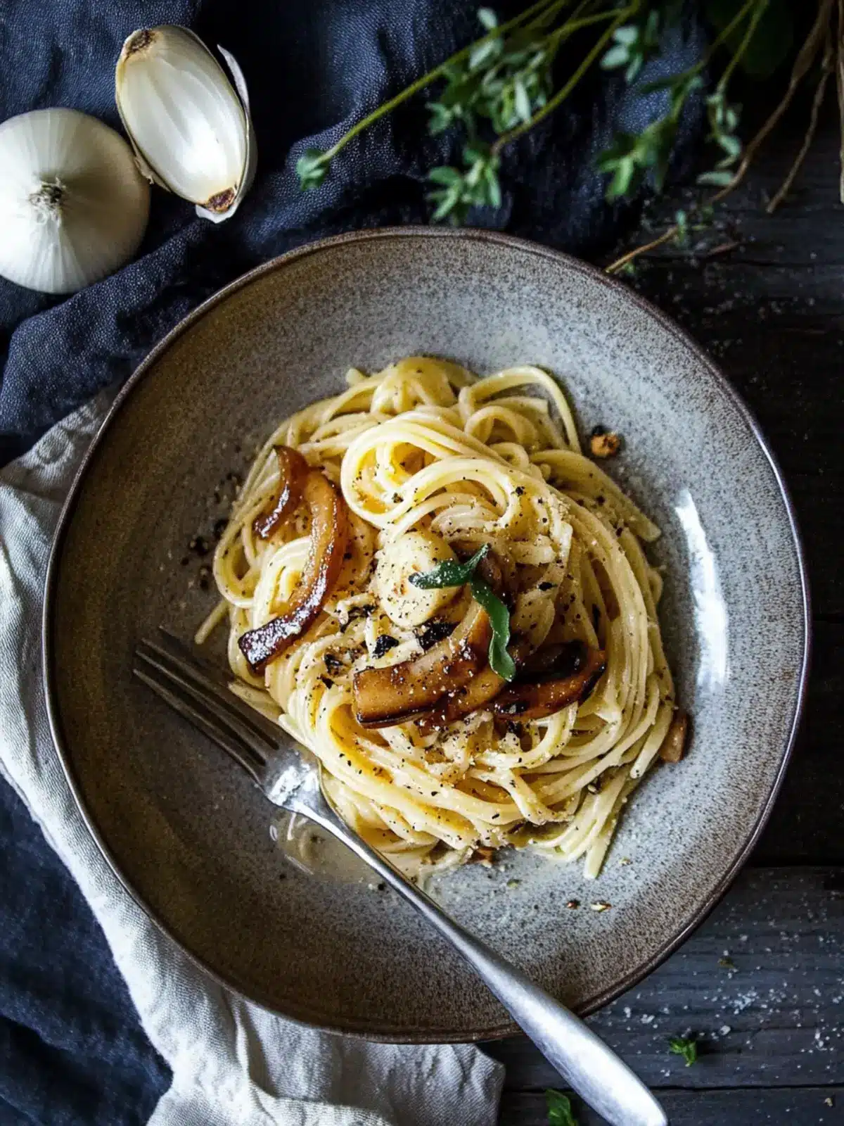 Savory Miso Pasta with Glistening Mushrooms: A Cozy Delight 4 Miso Pasta