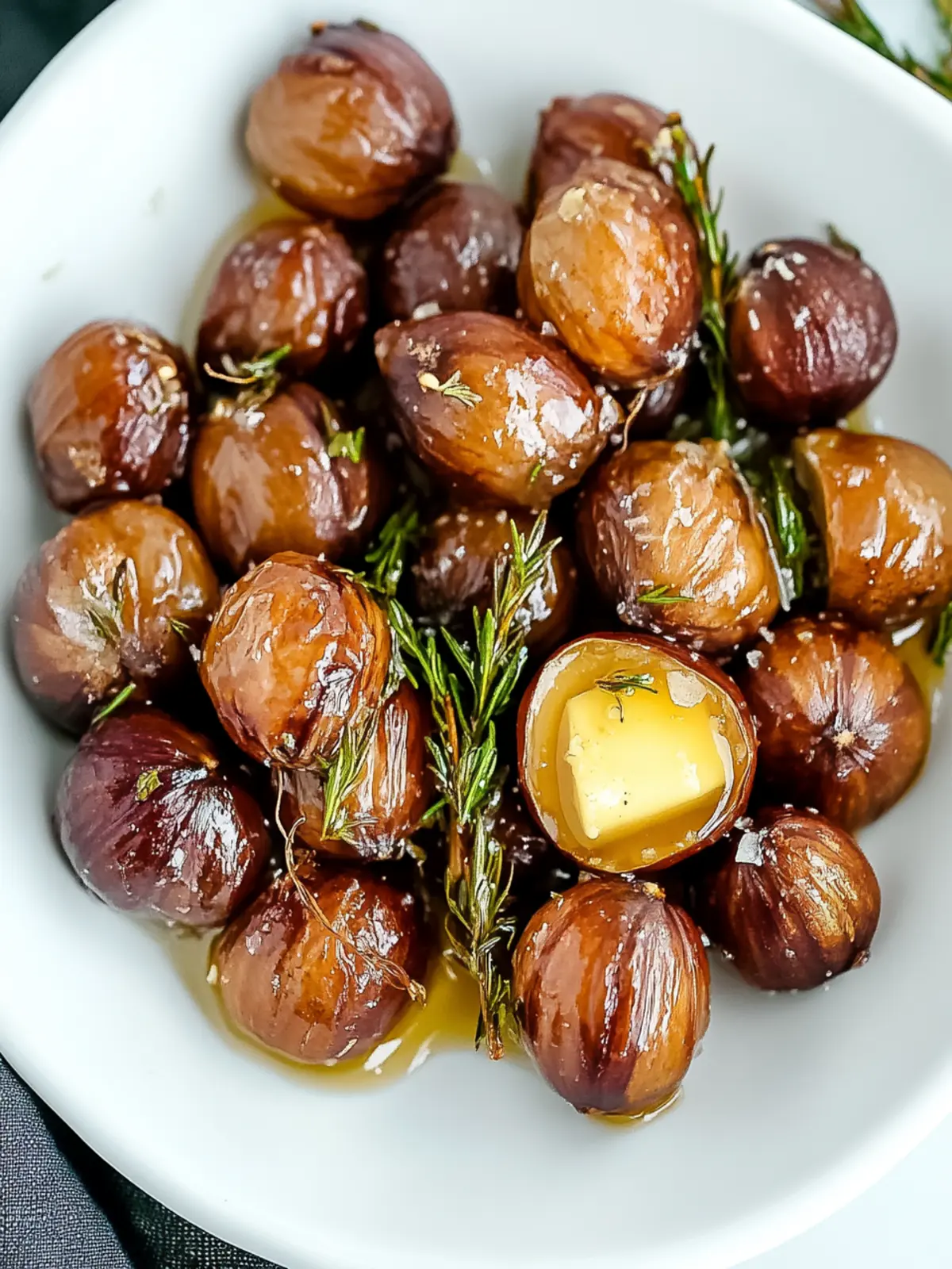 Savory Roasted Chestnuts with Butter and Rosemary Bliss 4 Savory Roasted Chestnuts with Butter and Rosemary