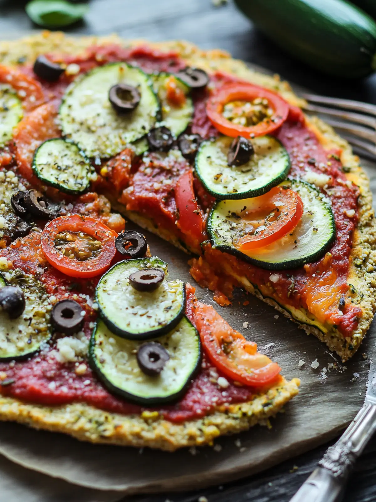 Vegan Zucchini Crust Pizza: A Guilt-Free Flavor Explosion 2 Vegan Zucchini Crust Pizza