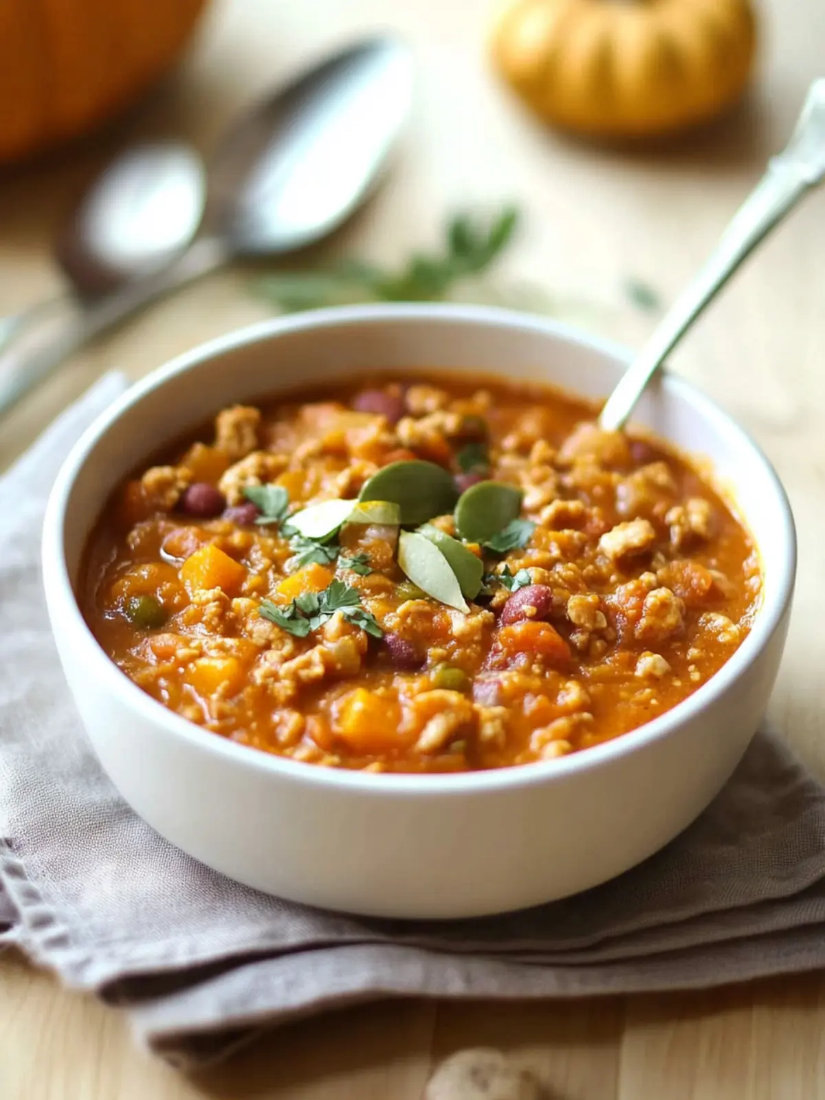 Creamy Turkey Pumpkin Chili That Will Warm Your Heart 3 Creamy Turkey Pumpkin Chili