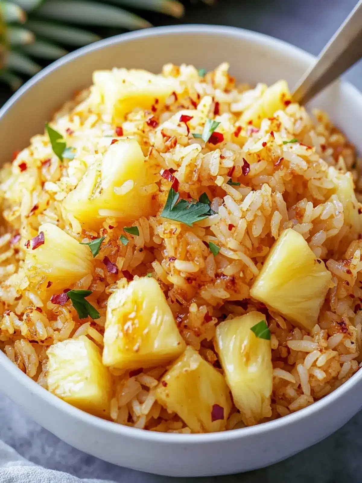 Vibrant Pineapple Rice: Quick, Sweet, and Spicy Delight! 3 Pineapple Rice