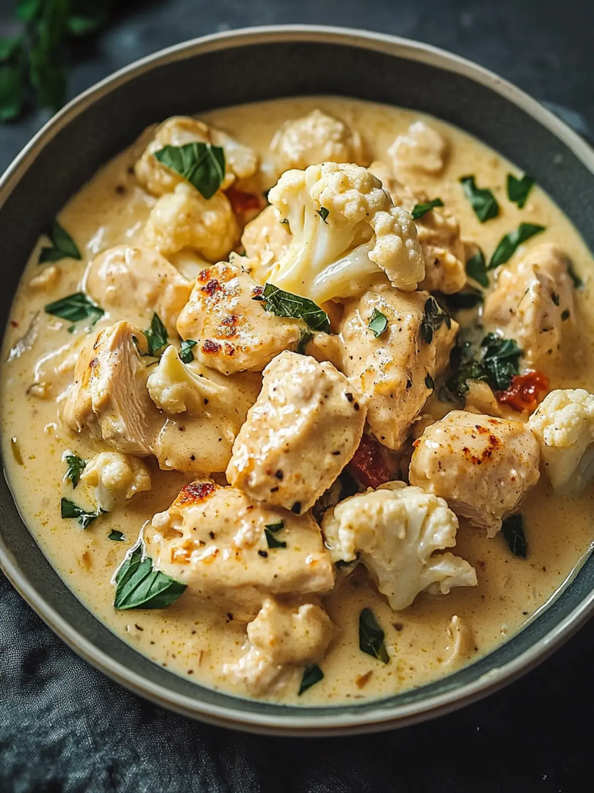 Savory Creamy Chicken and Cauliflower for Cozy Nights 3 Creamy Chicken and Cauliflower