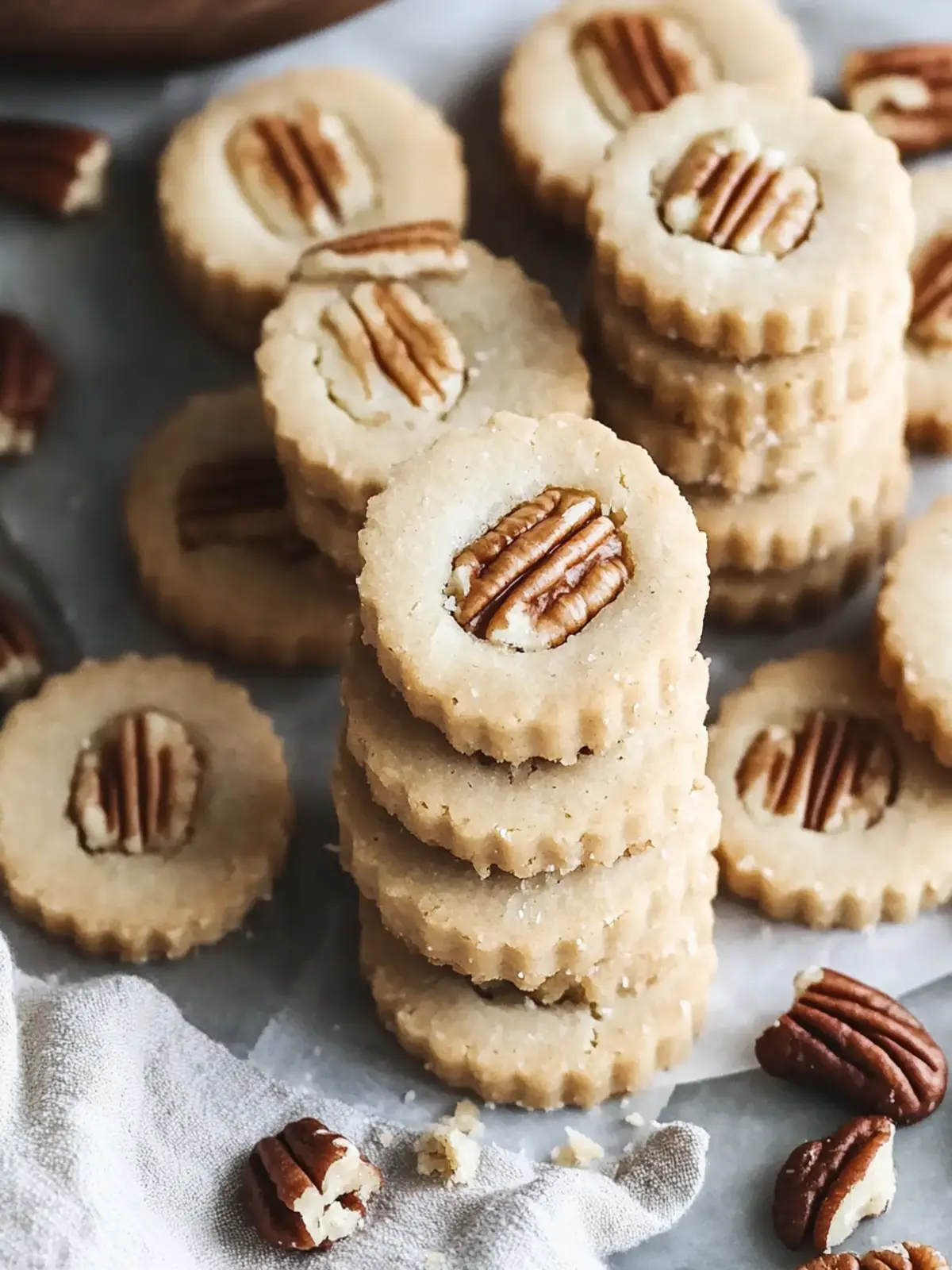 Indulge in Brown Butter Pecan Shortbread Cookies Today! 4 Brown Butter Pecan Shortbread Cookies