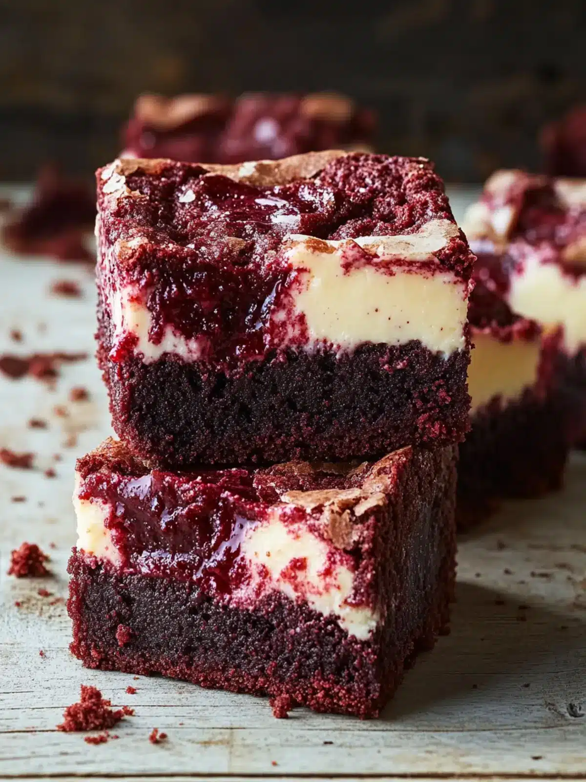 Decadent Red Velvet Cheesecake Brownies You Must Try Today 2 Red Velvet Cheesecake Brownies