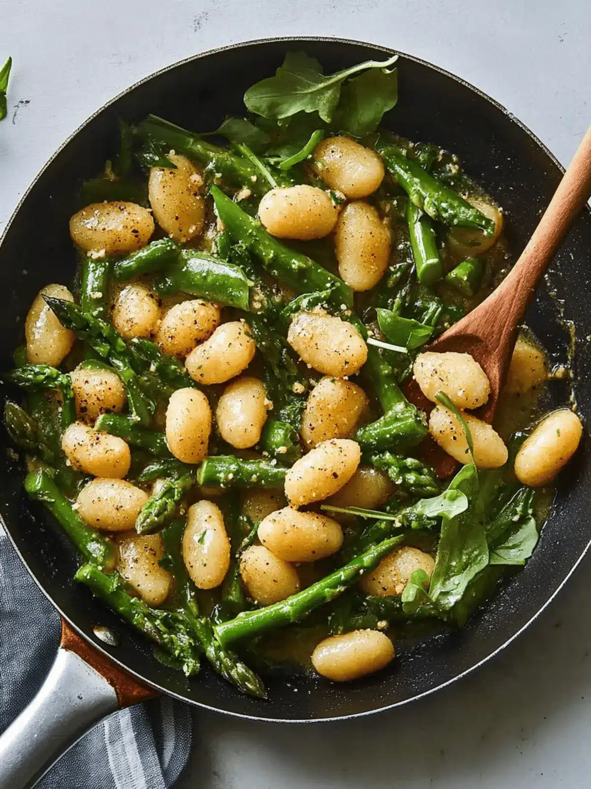 Skillet Gnocchi with Miso Butter and Asparagus Bliss 3 Skillet Gnocchi With Miso Butter and Asparagus