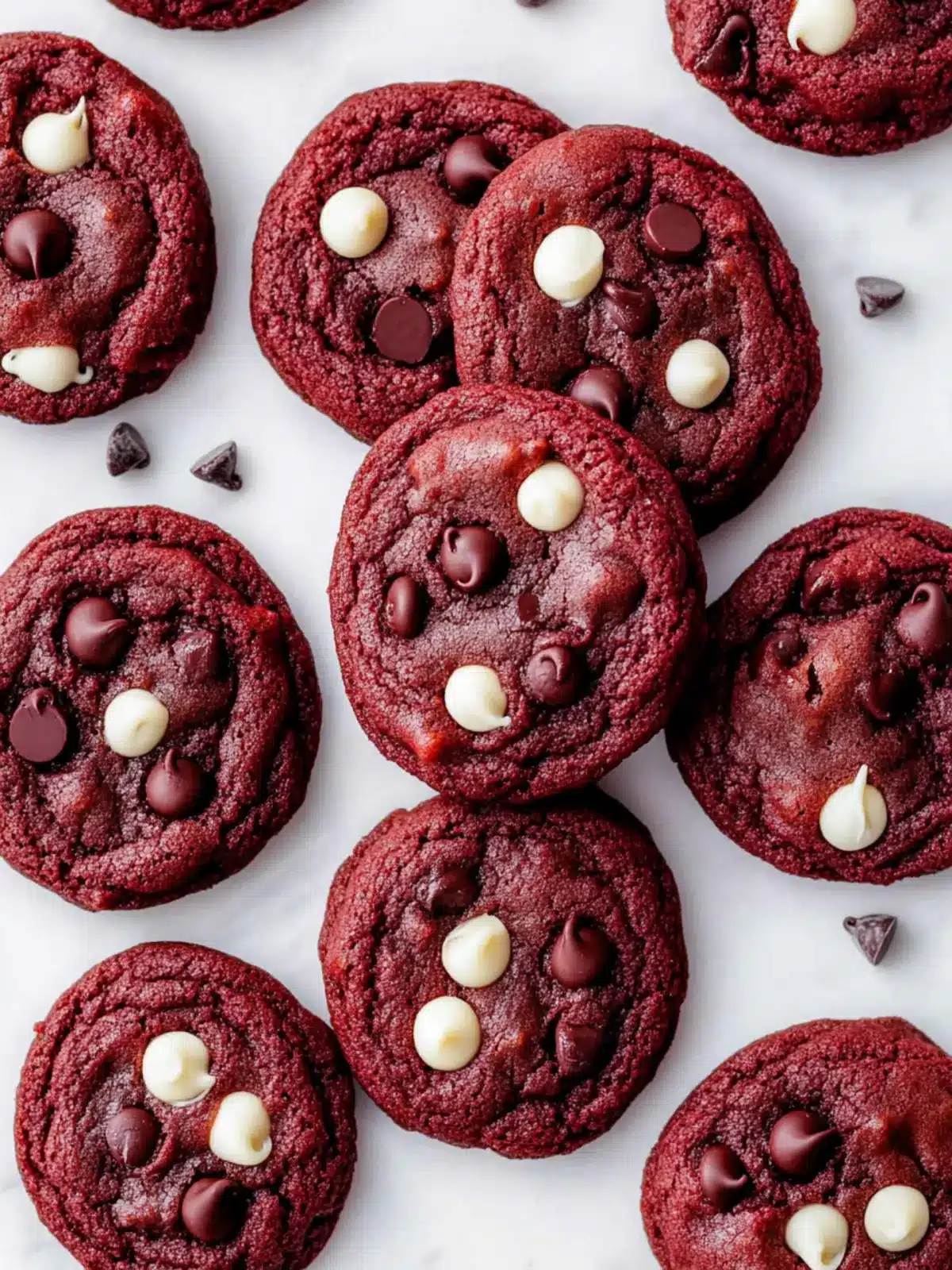 Delightful Red Velvet Chocolate Chip Cookies You ll Love 4 Red Velvet Chocolate Chip Cookies