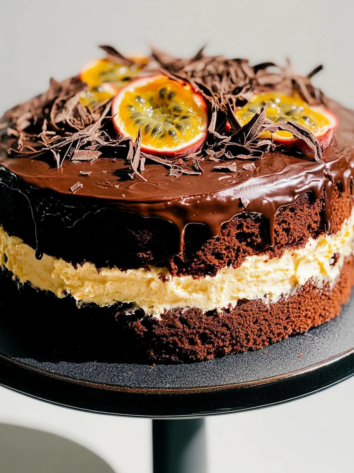 Irresistible Chocolate & Passionfruit Layer Cake Recipe Delight 2 Chocolate & Passionfruit Layer Cake