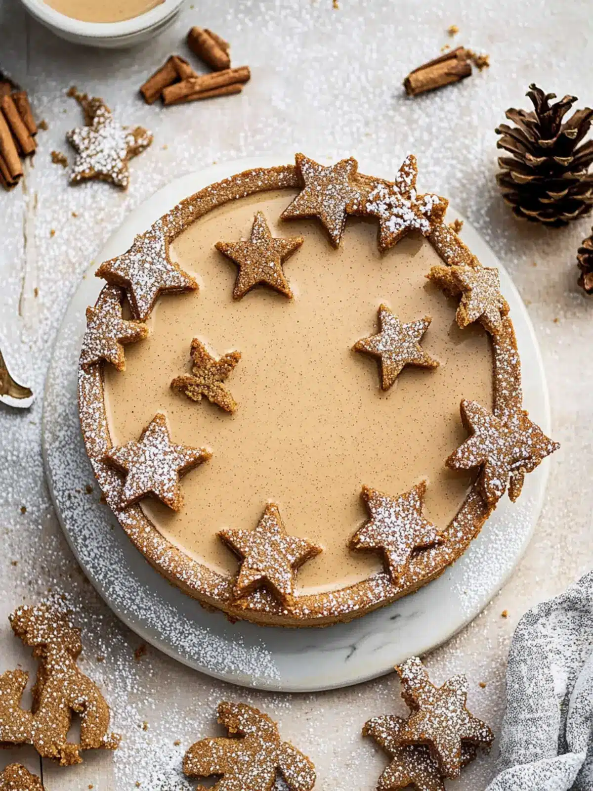 Delicious Vegan Gingerbread Cheesecake That's No-Bake Magic 3 Vegan Gingerbread Cheesecake