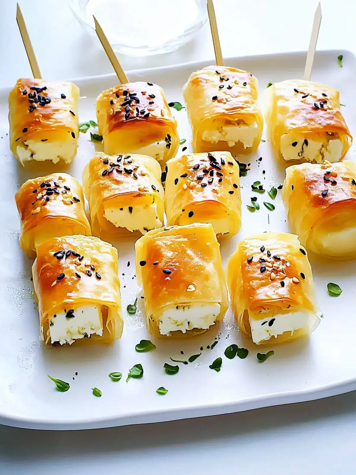 Crispy Easy 5-Ingredient Filo-Wrapped Feta Appetizers to Love 2 Easy 5-Ingredient Filo-Wrapped Feta Appetizers