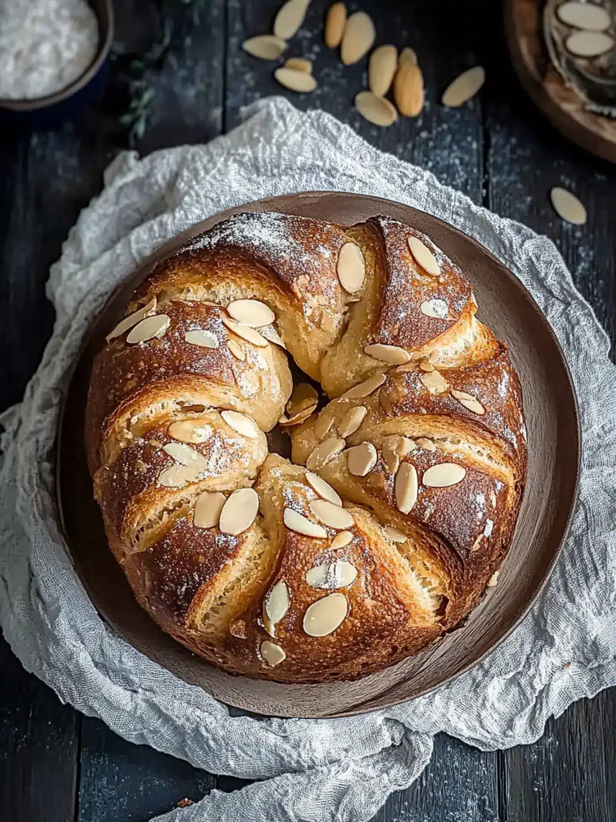 Vegan Almond Bread Twist: A Sweet Breakfast Delight 2 Almond Bread Twist (Vegan)