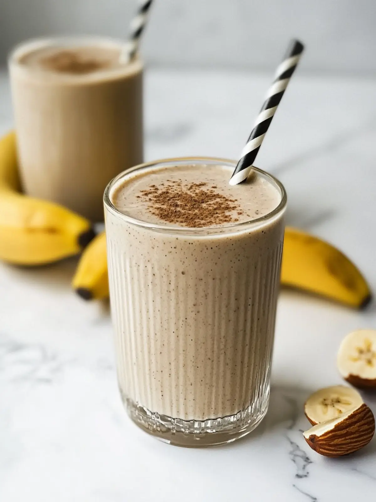 Deliciously Creamy Salted Banana Almond Butter Smoothie 2 Salted Banana Almond Butter Smoothie