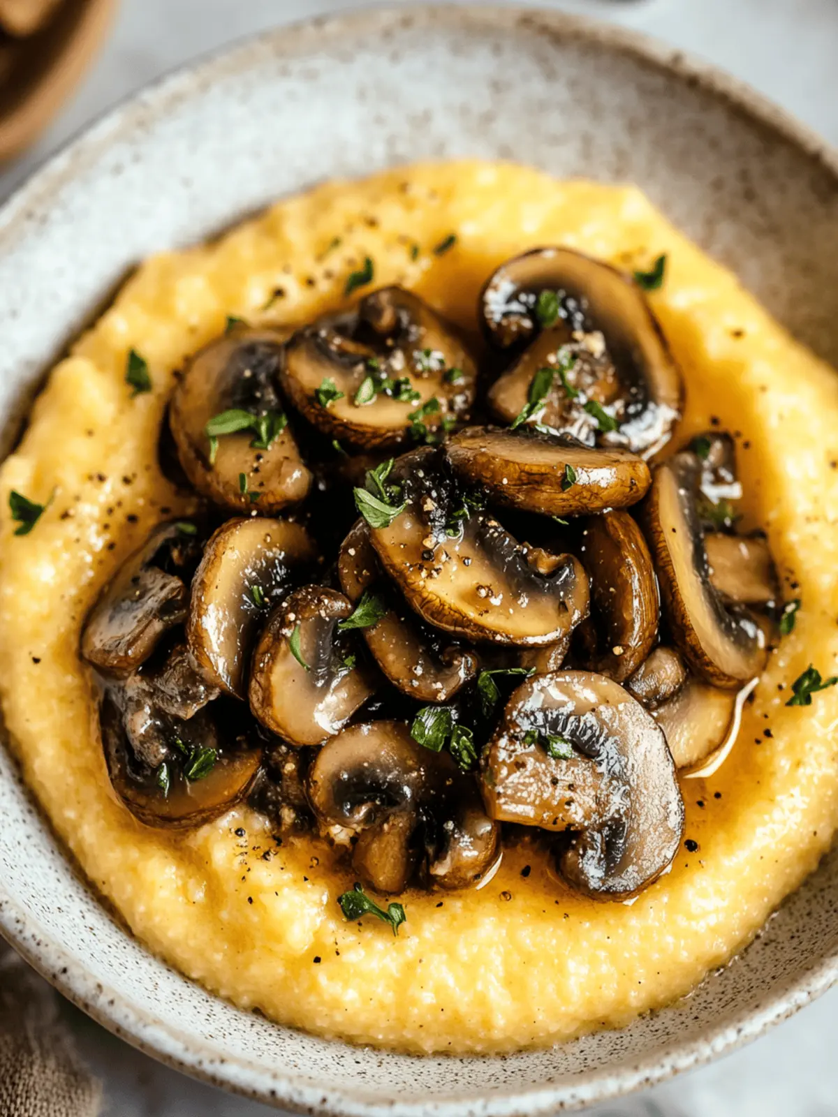 Creamy Polenta with Mushrooms: Comfort Food Made Easy 4 Creamy Polenta with Mushrooms