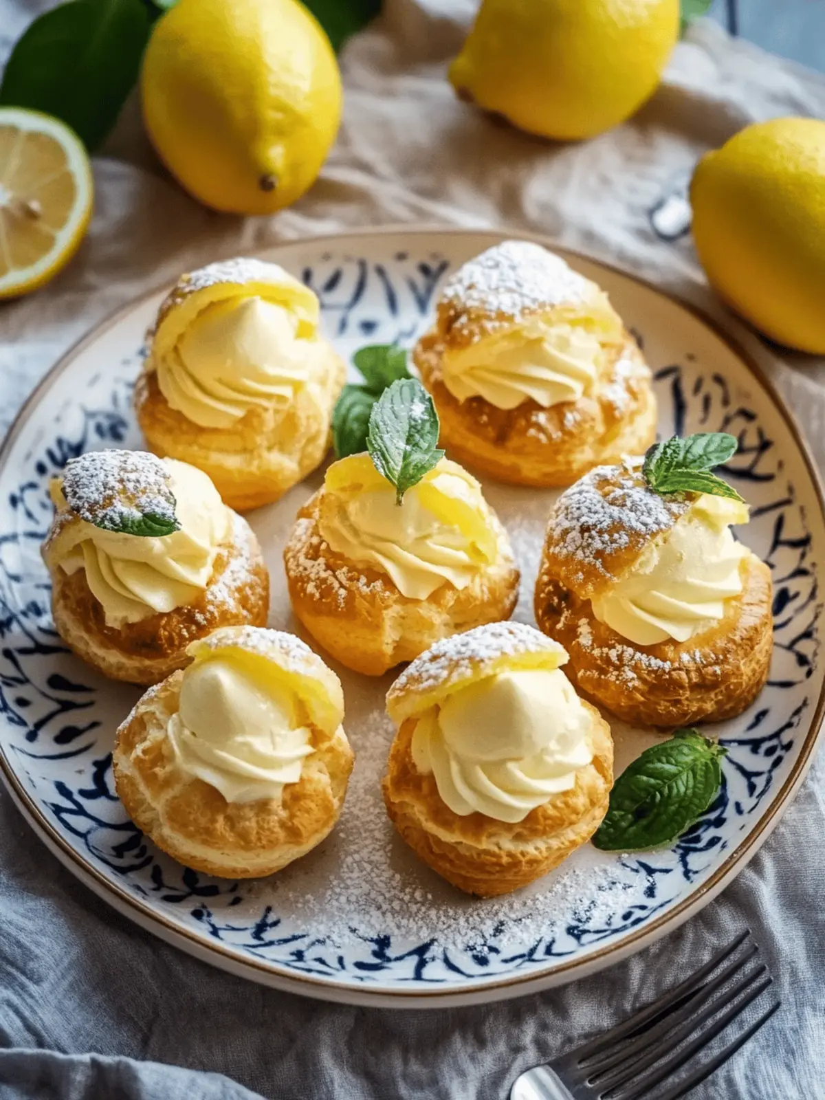 Zesty Vegan Lemon Cream Puffs: A Delightful Homemade Treat 3 Zesty Vegan Lemon Cream Puffs