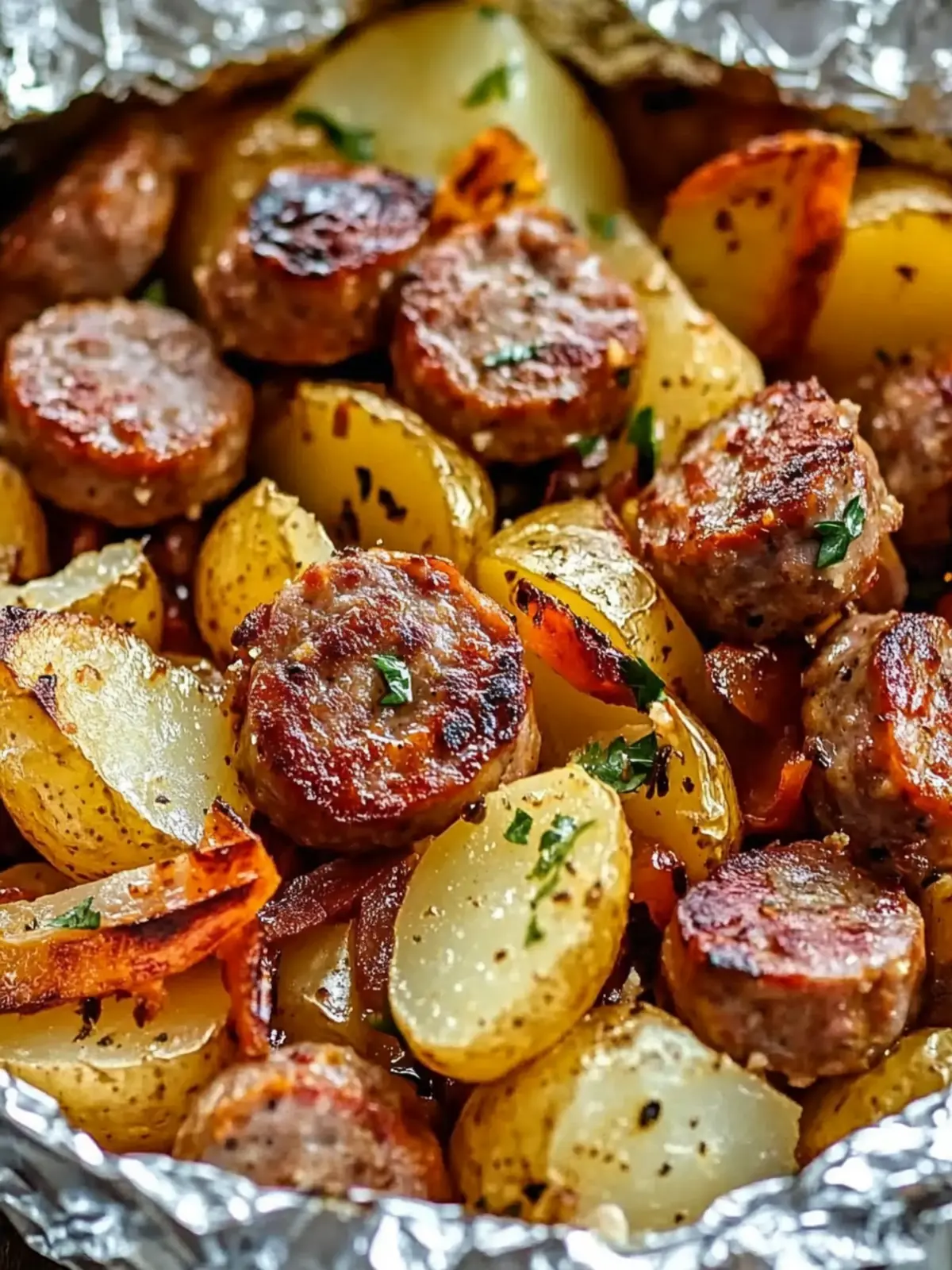 Easy Sausage & Potato Foil Packet Dinner Everyone Will Love 4 Sausage & Potato Foil Packet