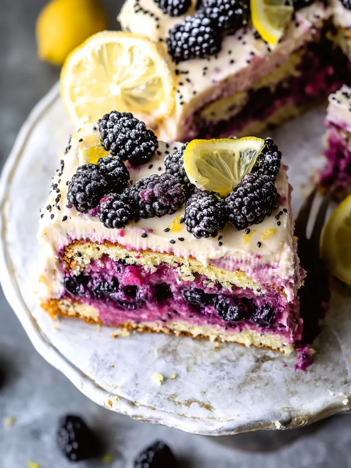 Gluten Free Lemon Poppy Seed Blackberry Cake You'll Love 3 Gluten Free Lemon Poppy Seed Blackberry Cake