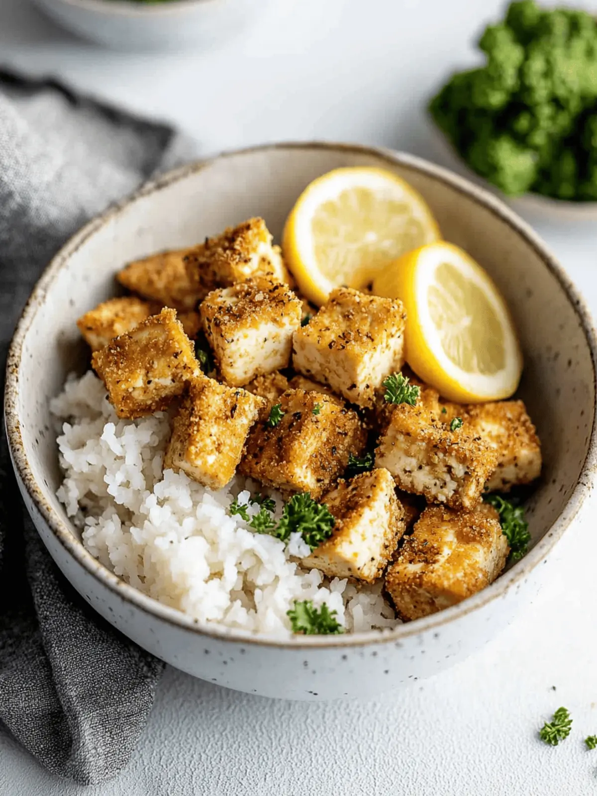 Crispy Baked Lemon Pepper Tofu That Will WOW Your Taste Buds 4 Baked Lemon Pepper Tofu