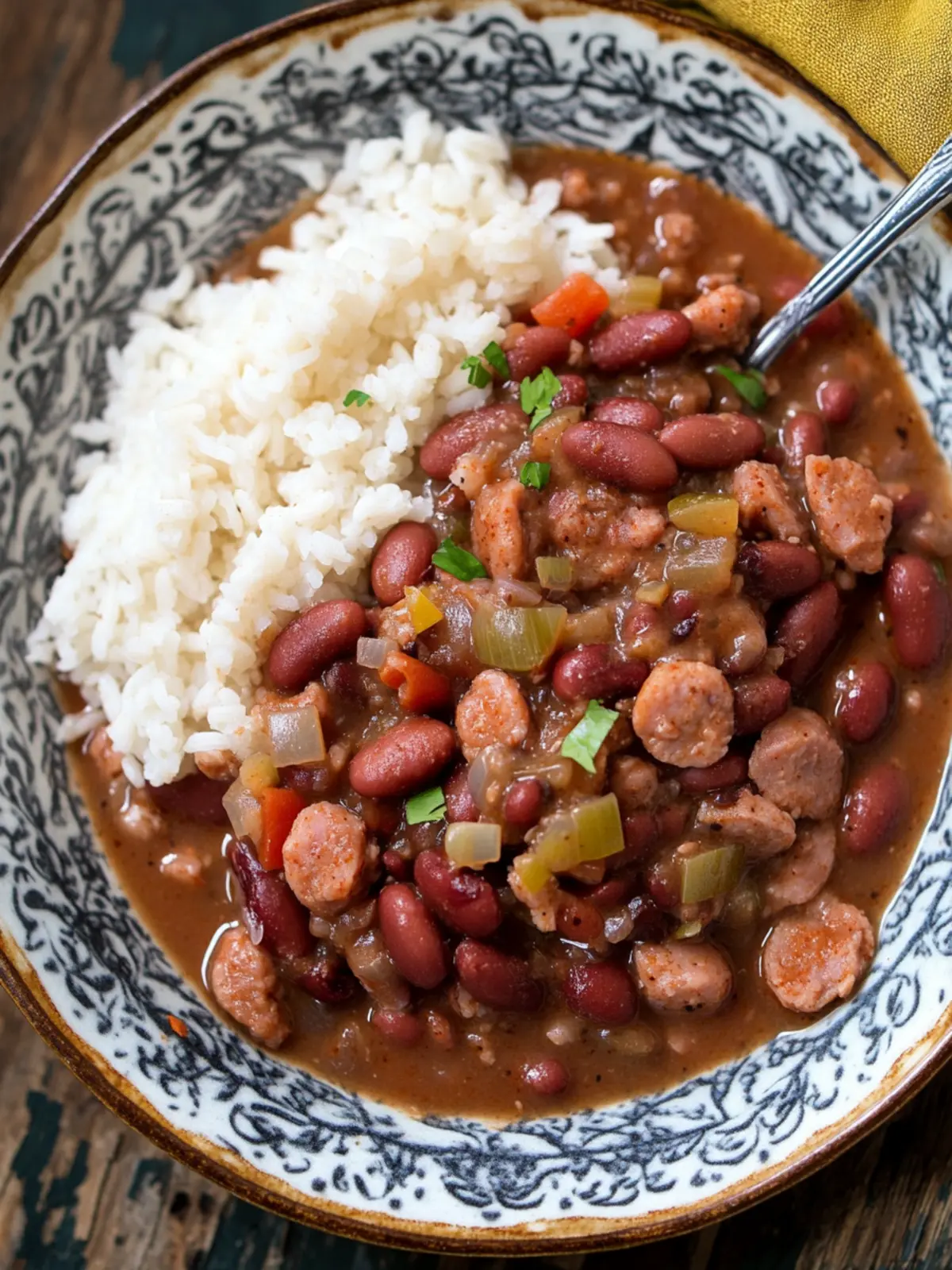 Mardi Gras Red Beans and Andouille Sausage: Soulful Goodness 2 Mardi Gras Red Beans and Andouille Sausage