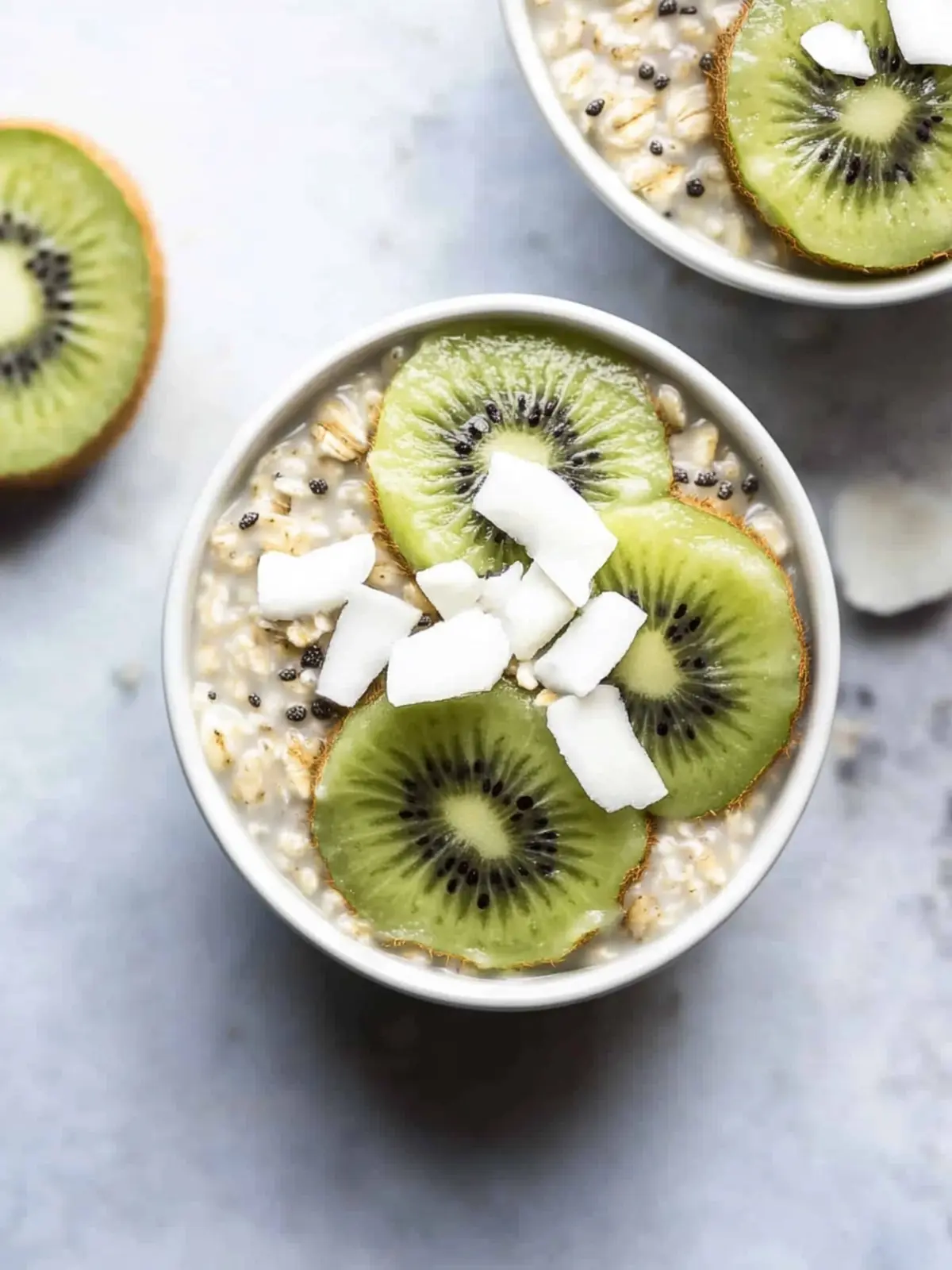 Savory Kiwi Coconut Overnight Oats to Kickstart Your Day 2 Kiwi Coconut Overnight Oats