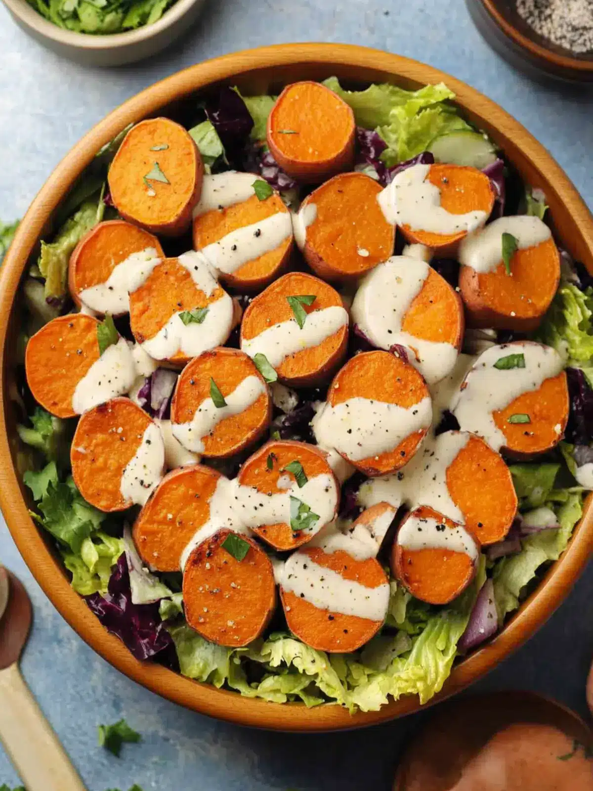 Vegan Sweet Potato Salad with Zesty Tahini Dressing 3 Vegan Sweet Potato Salad