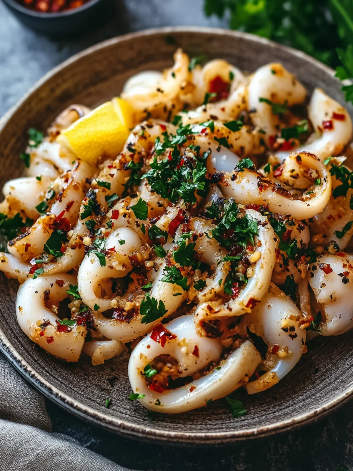 Grilled Garlic Chili Squid: Quick Mediterranean Bliss at Home 3 Grilled Garlic Chili Squid