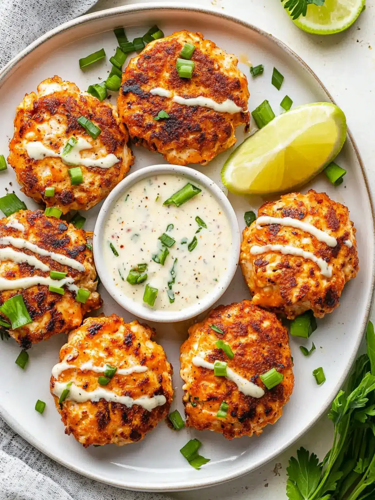 Savory Air Fryer Buffalo Chicken Patties with Spicy Ranch Bliss 4 Air Fryer Buffalo Chicken Patties with Spicy Ranch