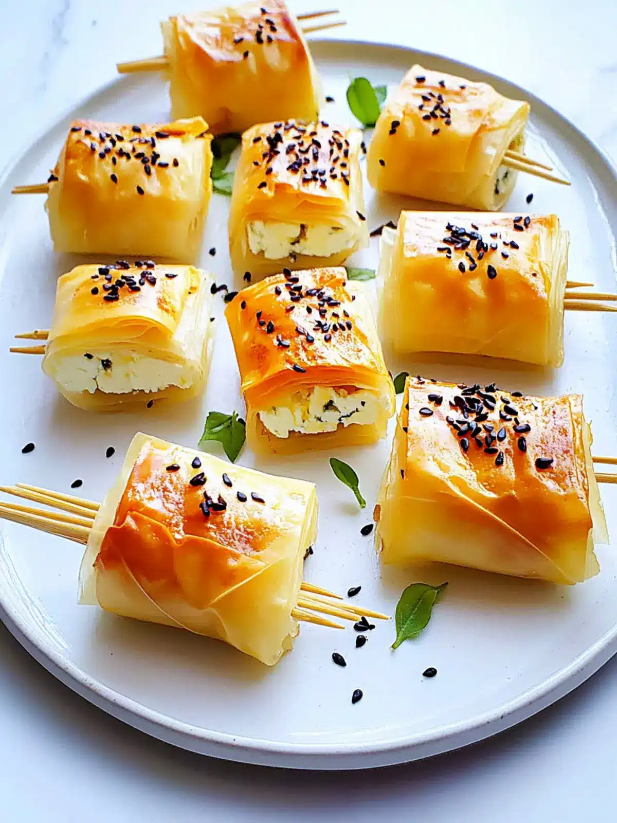 Crispy Easy 5-Ingredient Filo-Wrapped Feta Appetizers to Love 3 Easy 5-Ingredient Filo-Wrapped Feta Appetizers