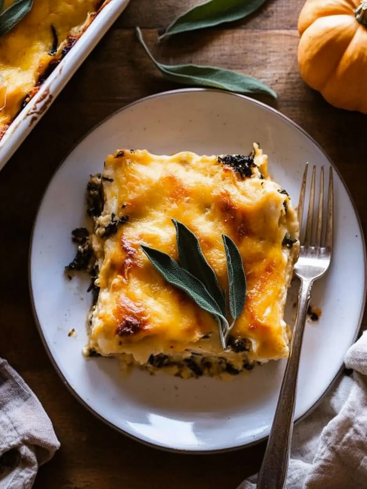 Cozy Up with Pumpkin Sage White Lasagna This Fall 2 pumpkin sage white lasagna