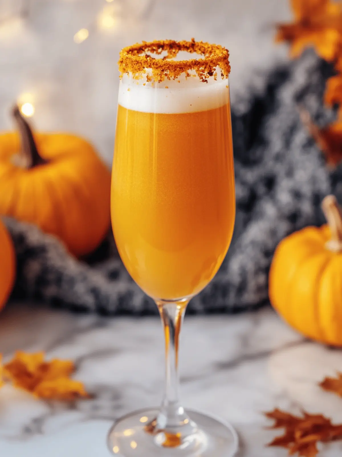Delicious Pumpkin Pie Mimosa for Cozy Fall Celebrations 4 Pumpkin Pie Mimosa