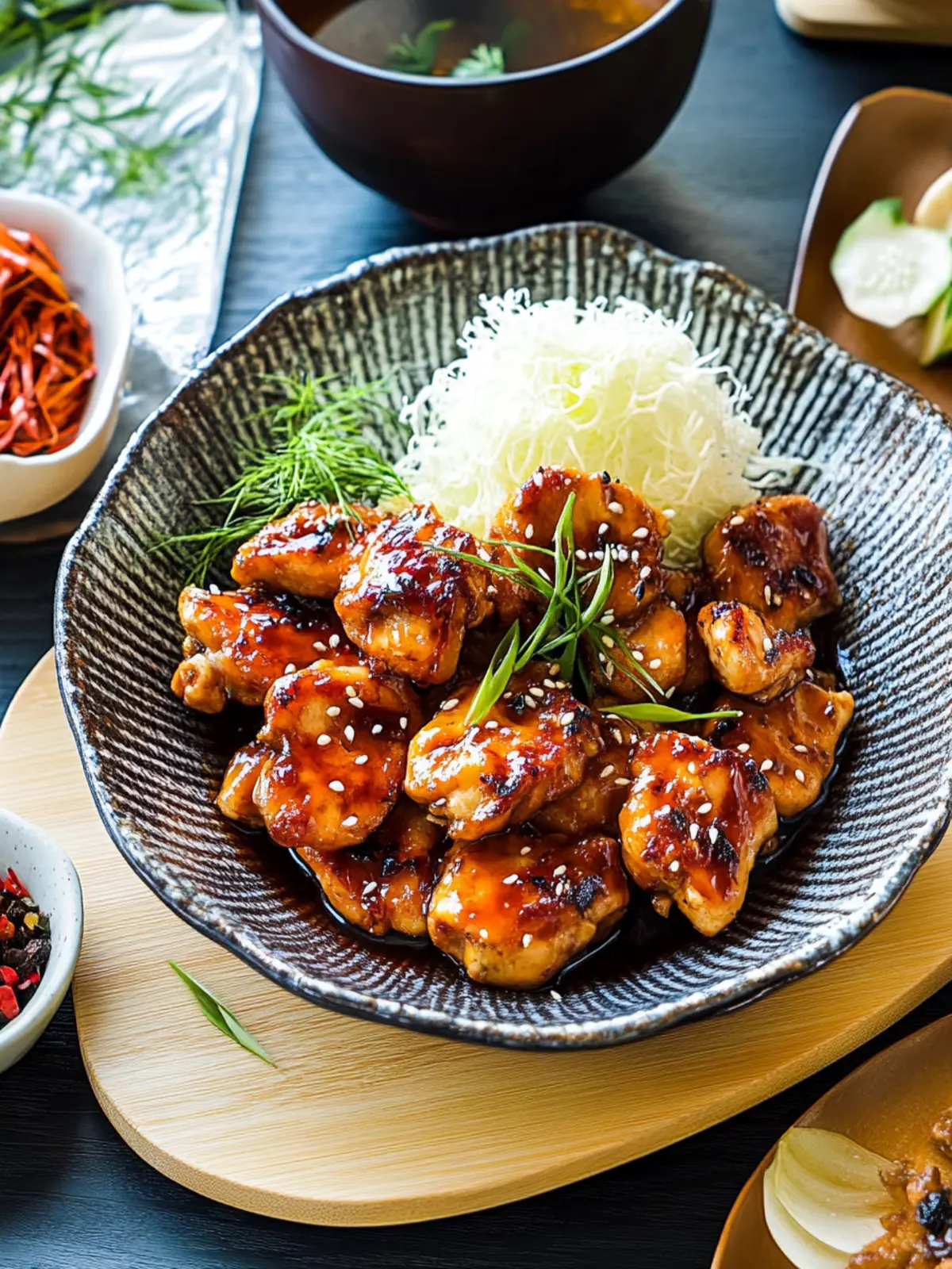 Spicy Garlic Chicken with a Sweet Sesame Glaze Delight 3 Spicy Garlic Chicken
