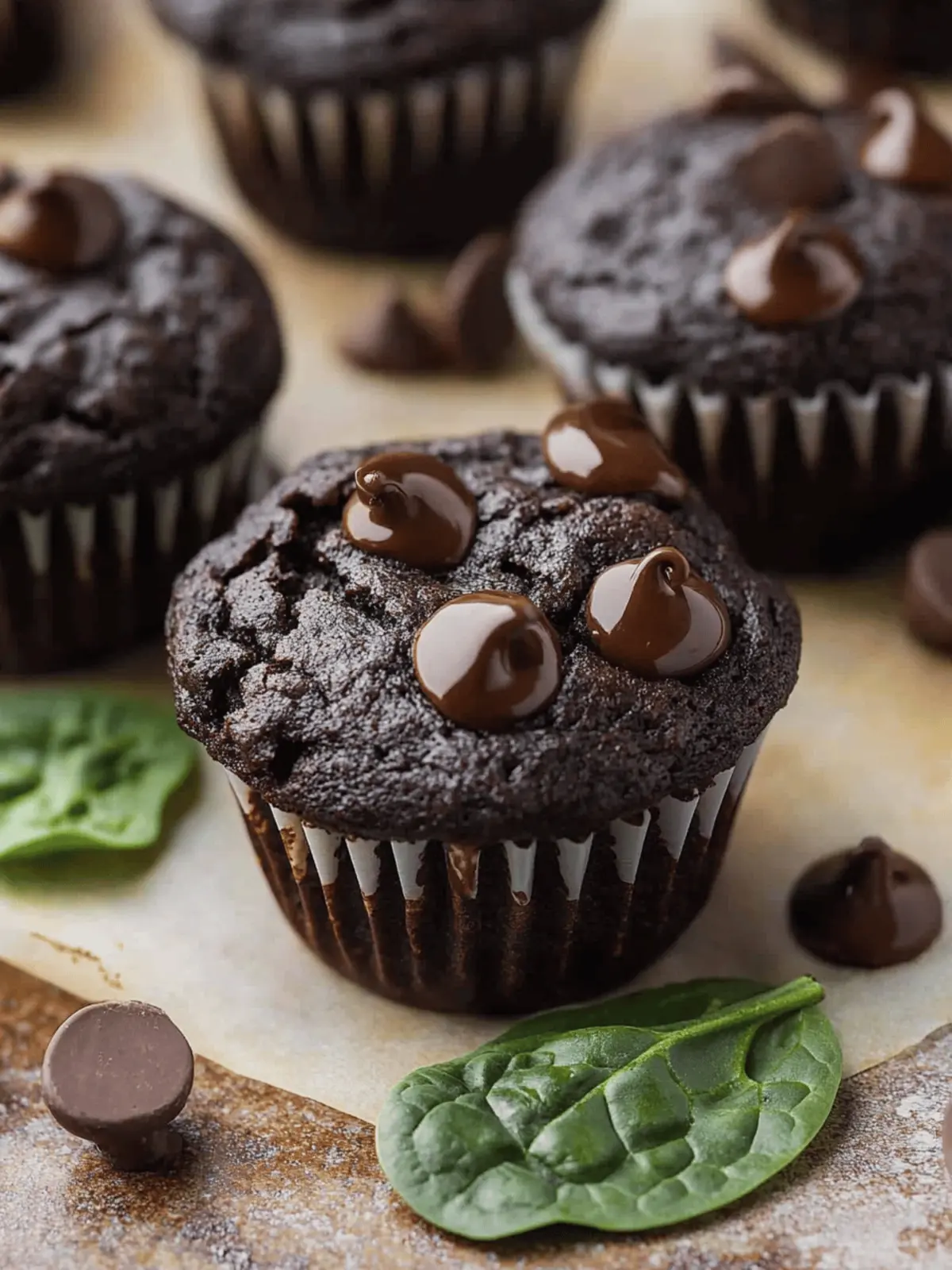 Delicious Chocolate Spinach Muffins You ll Crave Daily 2 Chocolate Spinach Muffins