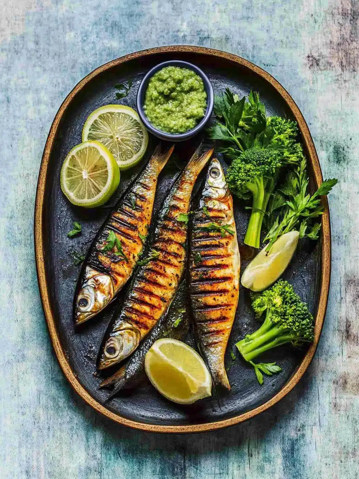 Grilled Mackerel with Creamy Green Goddess Magic 3 Grilled Mackerel