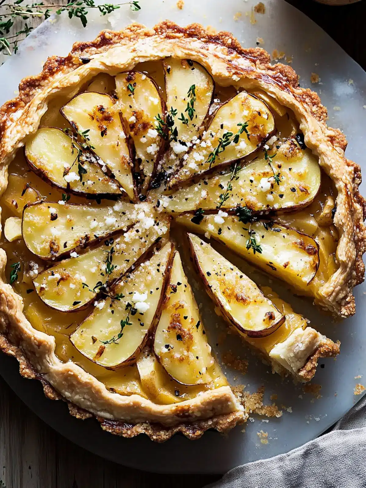 Delicious New Potato, Shallot & Manouri Tart You ll Love 2 New potato, shallot & manouri tart