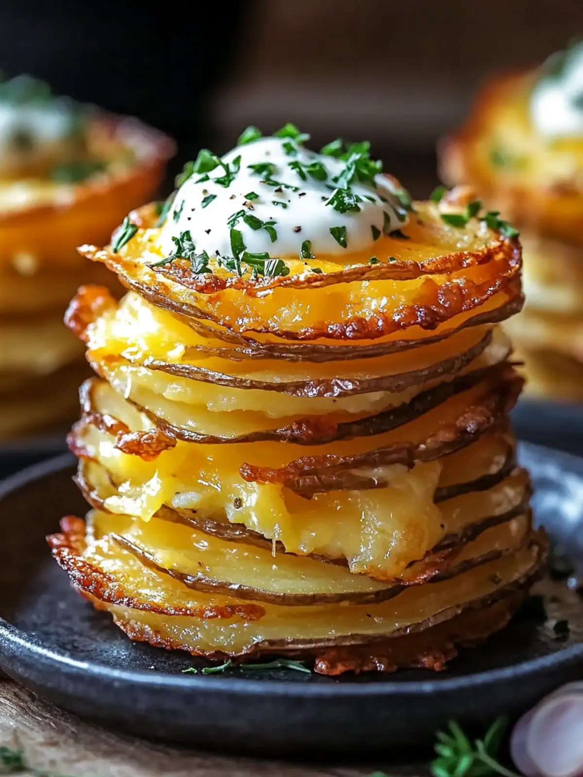 Melt-in-Your-Mouth Crispy Cheesy Potato Stacks Delight 3 Crispy Cheesy Potato Stacks