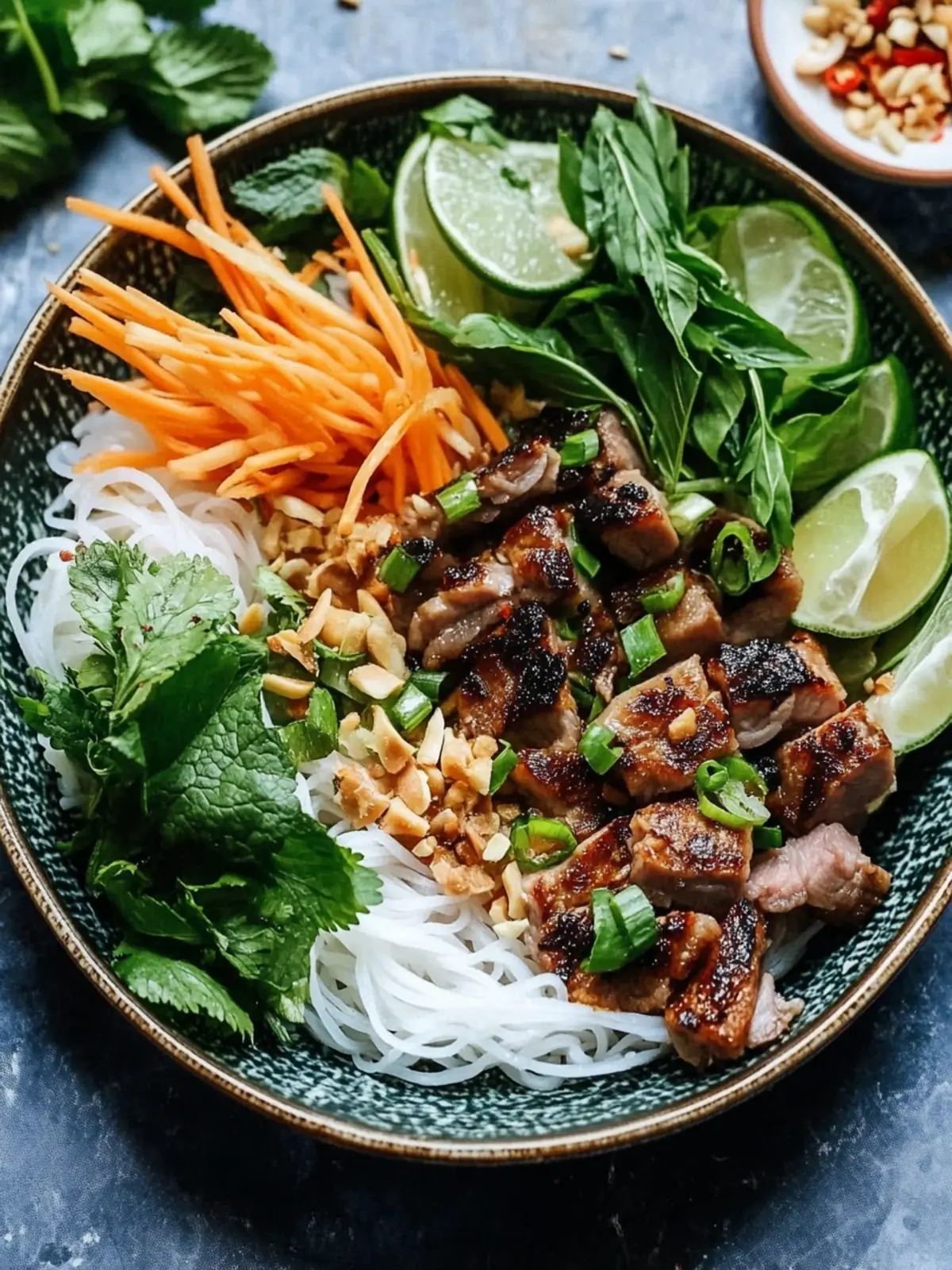 Savory Vietnamese Grilled Pork Noodle Bowl Bún Thá»t Nưá»ng Delight 3 Vietnamese Grilled Pork Noodle Bowl Bún Thá»t Nưá»ng